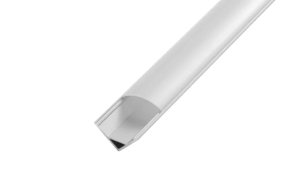 Curved LED Channel – 45° Angled Mounting with Sleek Finish